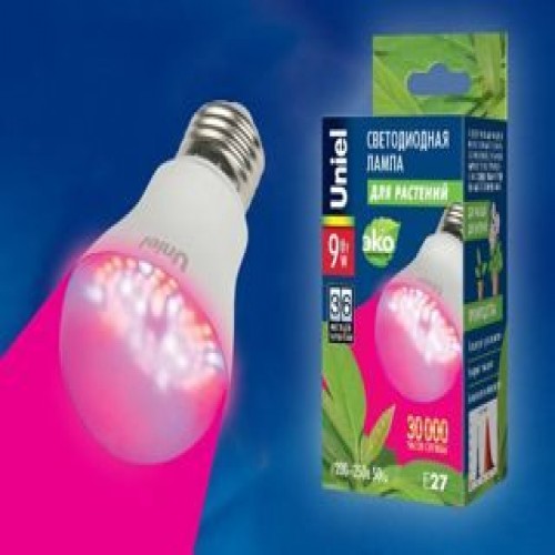 LED-A60-9W-SP-E27-CL ALM01WH Лампа светодиодная для растений